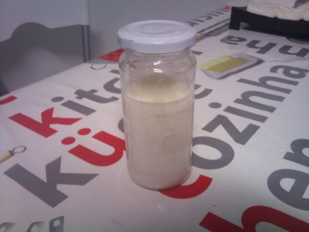 Leite fermentado com kefir